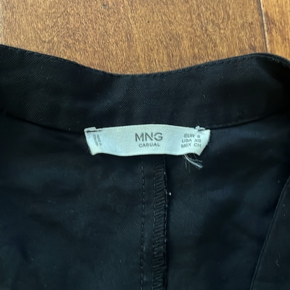 MNG Viscose Button Front Jumpsuit V Neck Black Size XS - Picture 10 of 11